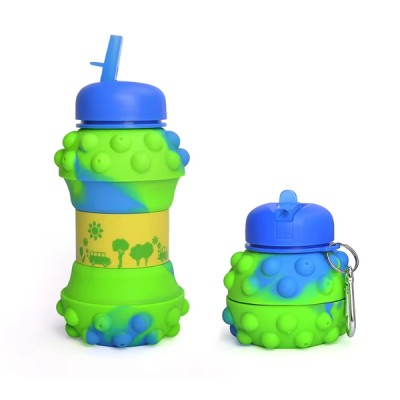 Pop-It Detaylı Akordiyon Su Şişesi Pop-It Detaylı Akordiyon Su Şişesi