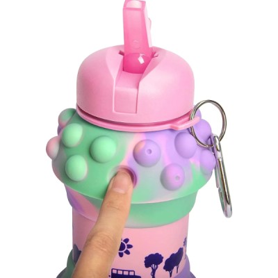 Pop-It Detaylı Akordiyon Su Şişesi Pop-It Detaylı Akordiyon Su Şişesi