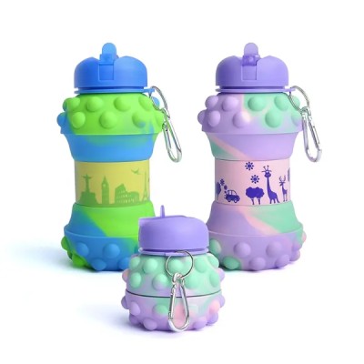 Pop-It Detaylı Akordiyon Su Şişesi Pop-It Detaylı Akordiyon Su Şişesi