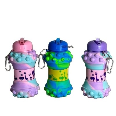 Pop-It Detaylı Akordiyon Su Şişesi Pop-It Detaylı Akordiyon Su Şişesi