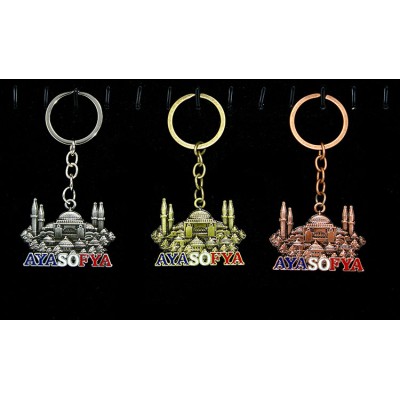 Metal Ayasofya Anahtarlık Metal Ayasofya Anahtarlık