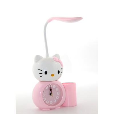 Hello Kitty Masa Lambası Saat Ve Kalemlik Hello Kitty Masa Lambası Saat Ve Kalemlik