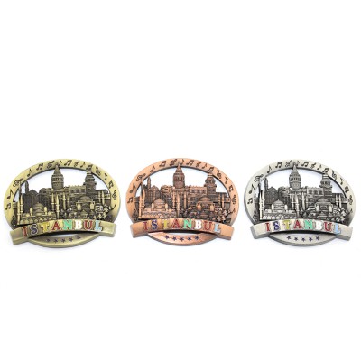 İstanbul Temalı Metal Magnet Yuvarlak Tasarım İstanbul Temalı Metal Magnet Yuvarlak Tasarım