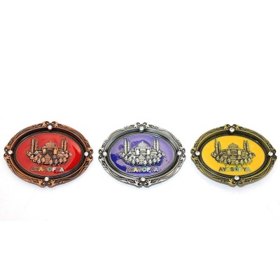 İstanbul Temalı Metal Magnet Ayasofya Kabartmalı İstanbul Temalı Metal Magnet Ayasofya Kabartmalı