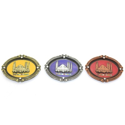 İstanbul Temalı Metal Magnet Sultanahmet Kabartmalı İstanbul Temalı Metal Magnet Sultanahmet Kabartmalı