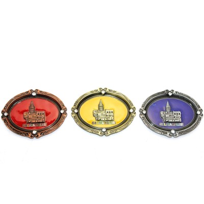 İstanbul Temalı Metal Magnet Galata Kulesi Kabartmalı İstanbul Temalı Metal Magnet Galata Kulesi Kabartmalı
