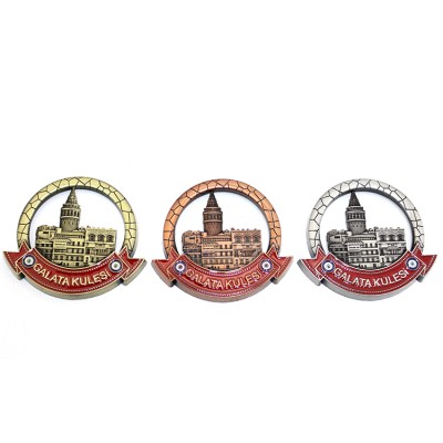 İstanbul Temalı Metal Magnet Galata Kulesi Yuvarlak Tasarım İstanbul Temalı Metal Magnet Galata Kulesi Yuvarlak Tasarım