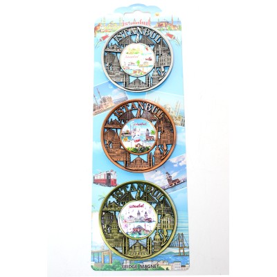 İstanbul Temalı Metal Magnet 3'lü Set Model 2 İstanbul Temalı Metal Magnet 3'lü Set Model 2