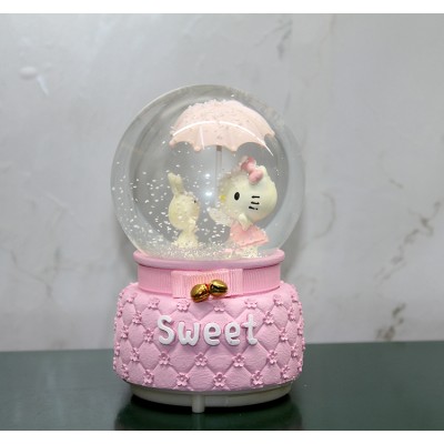 Hello Kitty Işıklı Müzikli Kar Küresi Orta Boy Model 2 Hello Kitty Işıklı Müzikli Kar Küresi Orta Boy Model 2