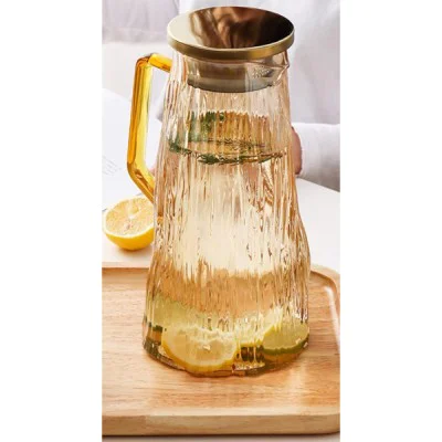 Çelik Kapaklı Cam Sürahi 1800 ml Çelik Kapaklı Cam Sürahi 1800 ml