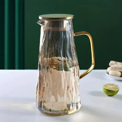 Çelik Kapaklı Cam Sürahi 1800 ml Çelik Kapaklı Cam Sürahi 1800 ml