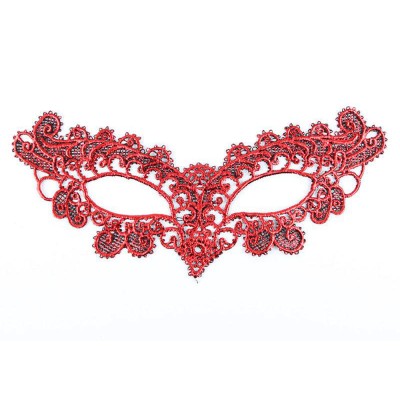 Kırmızı Dantel Masquerade Maskesi 6 No Kırmızı Dantel Masquerade Maskesi 6 No