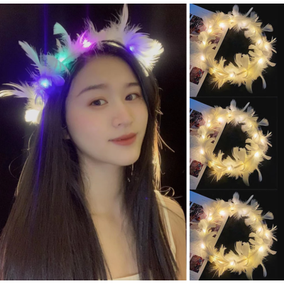 Led Işıklı RGB 3 Fonksiyonlu Otrişli Parti Tacı Renkli Led Işıklı RGB 3 Fonksiyonlu Otrişli Parti Tacı Renkli