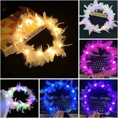 Led Işıklı RGB 3 Fonksiyonlu Otrişli Parti Tacı Pembe Renk Led Işıklı RGB 3 Fonksiyonlu Otrişli Parti Tacı Pembe Renk