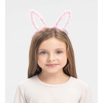 Led Işıklı Peluş Tavşan Kulak Taç Pembe Led Işıklı Peluş Tavşan Kulak Taç Pembe