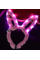 Led Işıklı Peluş Tavşan Kulak Taç Pembe Led Işıklı Peluş Tavşan Kulak Taç Pembe