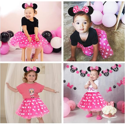 Pembe Fiyonklu Minnie Mouse Tacı Pembe Fiyonklu Minnie Mouse Tacı