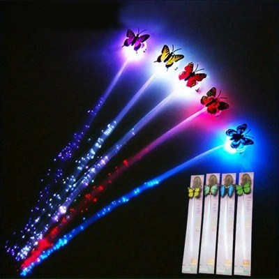 Led Fiber Optik Işıklı Kelebek Saç Klipsi Led Fiber Optik Işıklı Kelebek Saç Klipsi