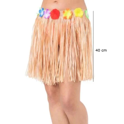 Saman Renk Püsküllü Hawaii Luau Hula Etek Saman Renk Püsküllü Hawaii Luau Hula Etek