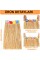 Hawaii Tarzı Hula Eteği – 60 cm Hasır Natural Etek Hawaii Tarzı Hula Eteği – 60 cm Hasır Natural Etek