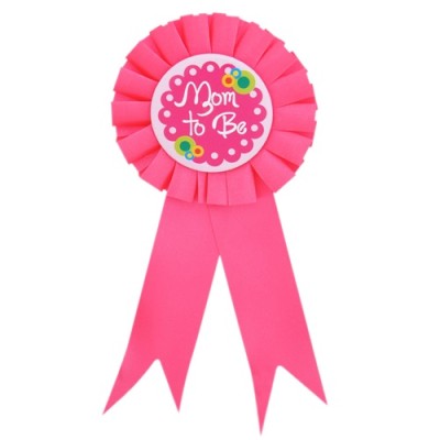 Mom To Be Yazılı Rozet Pembe Renk Mom To Be Yazılı Rozet Pembe Renk
