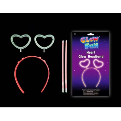 Glow Stick Karanlıkta Yanan Fosforlu Kalp Taç 12 Adet Glow Stick Karanlıkta Yanan Fosforlu Kalp Taç 12 Adet