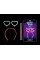 Glow Stick Karanlıkta Yanan Fosforlu Kalp Taç 12 Adet Glow Stick Karanlıkta Yanan Fosforlu Kalp Taç 12 Adet