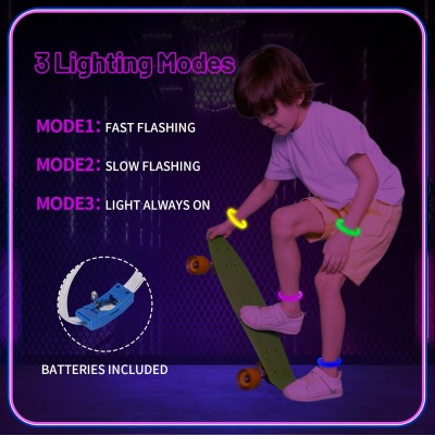 Festival & Parti LED Bileklik 3 Farklı Mod Işıklı 1 Adet Festival & Parti LED Bileklik 3 Farklı Mod Işıklı 1 Adet