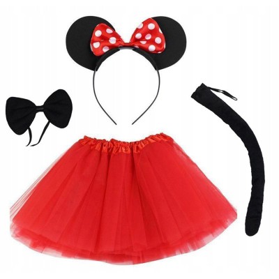 Minnie Mouse Kostüm Seti - Etek, Taç, Kuyruk, Papyon Minnie Mouse Kostüm Seti - Etek, Taç, Kuyruk, Papyon