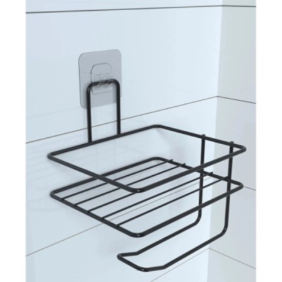 Pratik Yapışkanlı Metal Tuvalet Kağıdı Tutucu Pratik Yapışkanlı Metal Tuvalet Kağıdı Tutucu