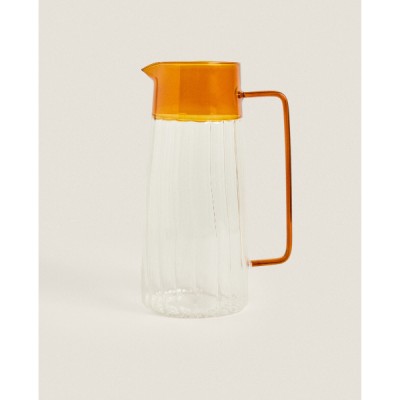 Turuncu Detaylı Cam Sürahi 1600 ml Turuncu Detaylı Cam Sürahi 1600 ml