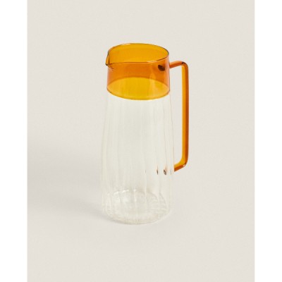 Turuncu Detaylı Cam Sürahi 1600 ml Turuncu Detaylı Cam Sürahi 1600 ml