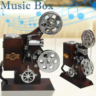 Film Makinesi Tasarımlı Müzik Kutusu Film Makinesi Tasarımlı Müzik Kutusu