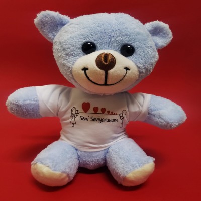 Seni Seviyorum Tişörtlü Peluş Ayıcık Seni Seviyorum Tişörtlü Peluş Ayıcık