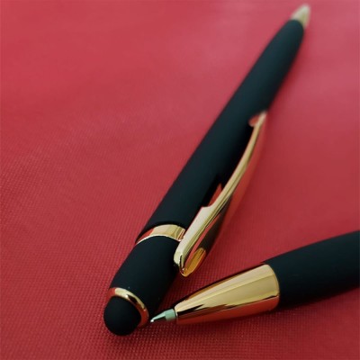 Siyah Tükenmez Rubber Kalem Touchpen Siyah Tükenmez Rubber Kalem Touchpen
