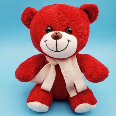 Kırmızı Peluş Oyuncak Ayıcık Kırmızı Peluş Oyuncak Ayıcık