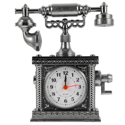 Vintage Telefon Tasarımlı Masa Saati Vintage Telefon Tasarımlı Masa Saati