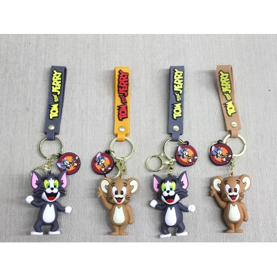 Tom Ve Jerry Silikon Anahtarlık Tom Ve Jerry Silikon Anahtarlık