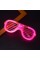 Pembe Led Işıklı Parti Gözlüğü - Neon 3 Modlu
