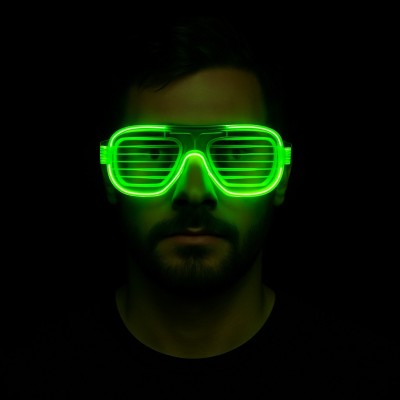 Yeşil LED Işıklı Parti Gözlüğü – Neon 3 Modlu Yeşil LED Işıklı Parti Gözlüğü – Neon 3 Modlu