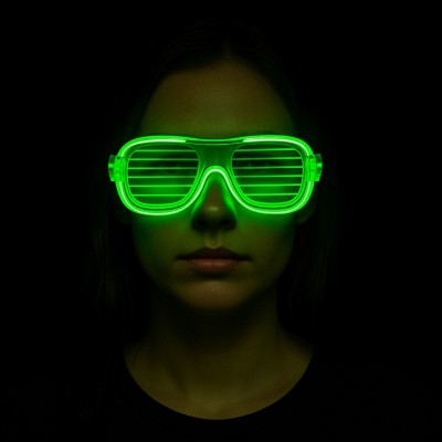 Yeşil LED Işıklı Parti Gözlüğü – Neon 3 Modlu Yeşil LED Işıklı Parti Gözlüğü – Neon 3 Modlu
