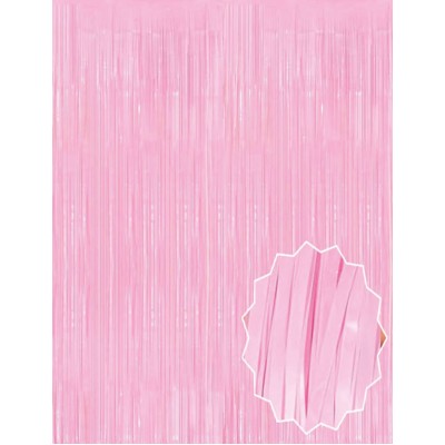 Soft Pembe Püsküllü Kapı Perdesi Soft Pembe Püsküllü Kapı Perdesi