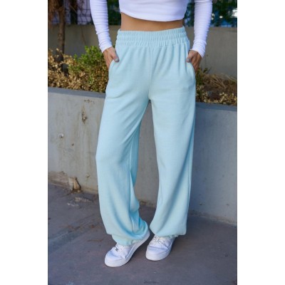 Düz Lastikli Eşofman - Mint Yeşili Düz Lastikli Eşofman - Mint Yeşili