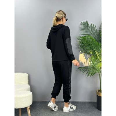 Kadın Uzun Kollu Kapüşonlu Oversize Sweat Ve Pantolon Ikili Takım Kadın Uzun Kollu Kapüşonlu Oversize Sweat Ve Pantolon Ikili Takım