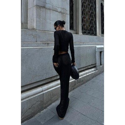 Macey Kroşe Crop Takım 9882 Macey Kroşe Crop Takım 9882