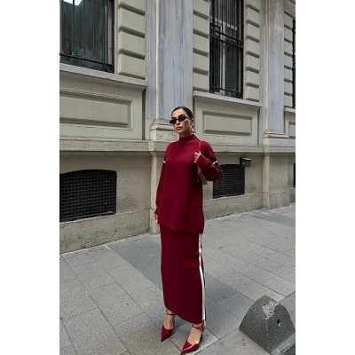 Etekli Spor Çizgili Takım 9991 Etekli Spor Çizgili Takım 9991