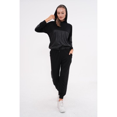 Kadın Uzun Kollu Kapüşonlu Oversize Sweat Ve Pantolon Ikili Takım Kadın Uzun Kollu Kapüşonlu Oversize Sweat Ve Pantolon Ikili Takım