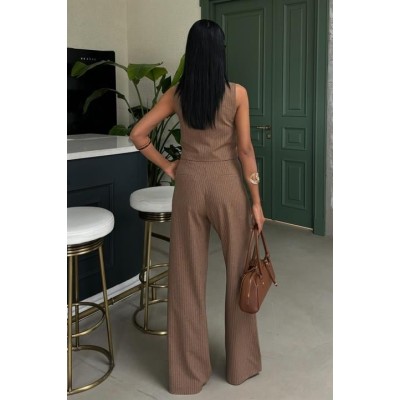 Yelek Ve Pantolon Çizgili Double Takım 10017 Yelek Ve Pantolon Çizgili Double Takım 10017