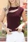 Kadın Sıfır Kol Pencere Detay Viskon T-shirt Kadın Sıfır Kol Pencere Detay Viskon T-shirt