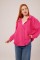 Basic Oversize Fuşya Gömlek Basic Oversize Fuşya Gömlek
